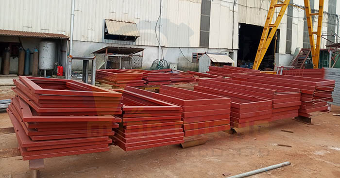 xưởng gia công kết cấu thép khung cửa kính